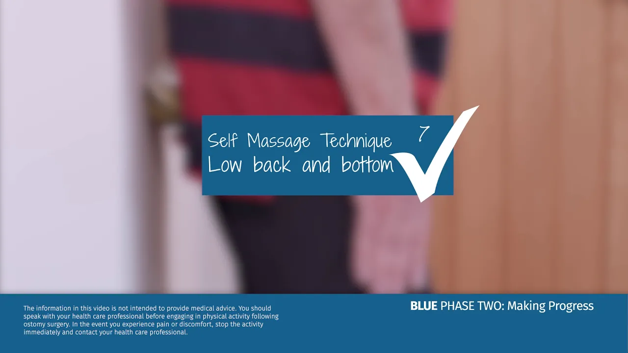 Blå boks med hvit tekst