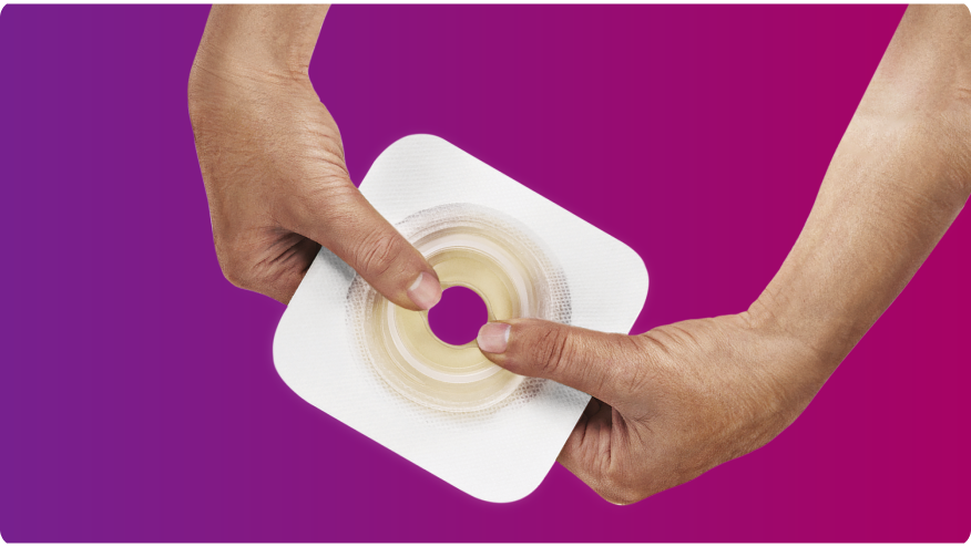 hands holding a baseplate