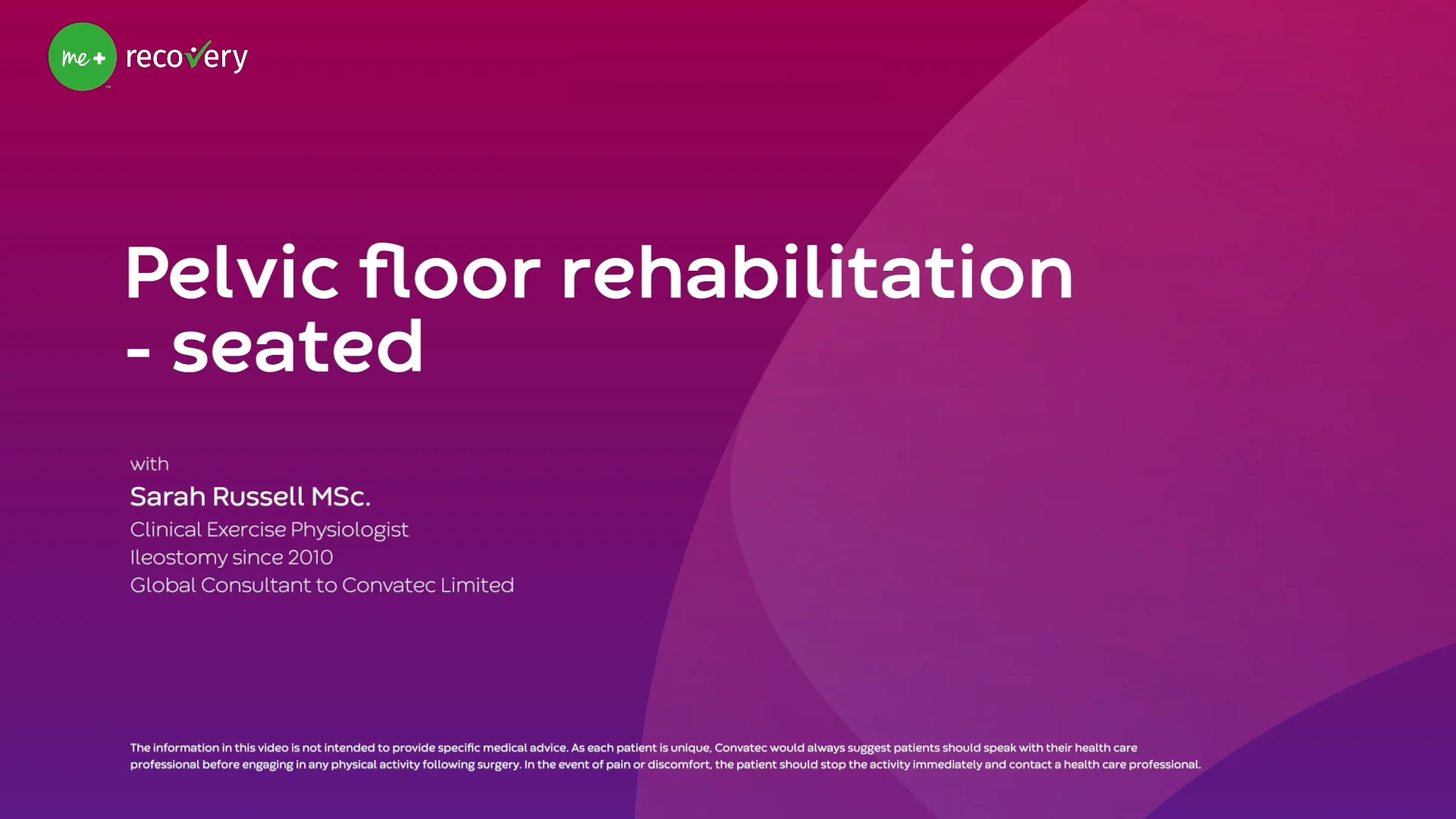 A video about Pelvic Floor Rehabilitation - Correct Muscle Engagement with Breath - Seated Position.